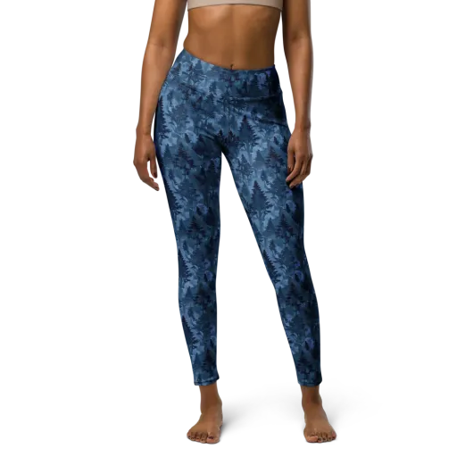 Midnight Timber on a Yoga Leggings