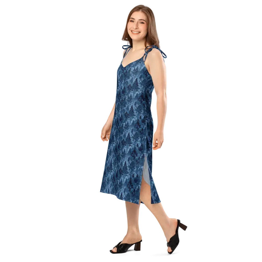Midnight Timber on Slip Dress — Left Front