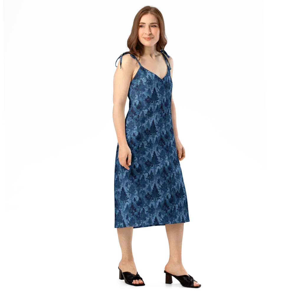 Midnight Timber on Slip Dress — Right Front
