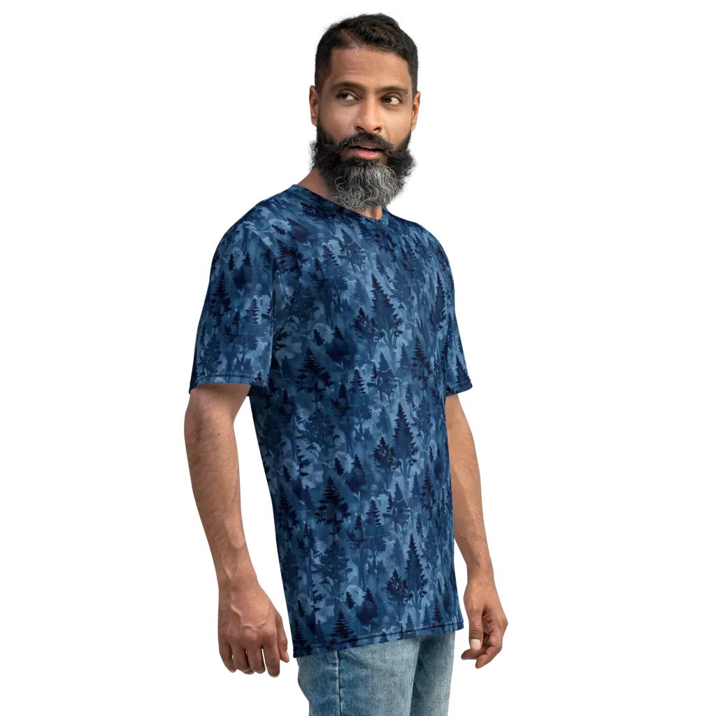 Midnight Timber on Men's Crew Neck T-Shirt — Right
