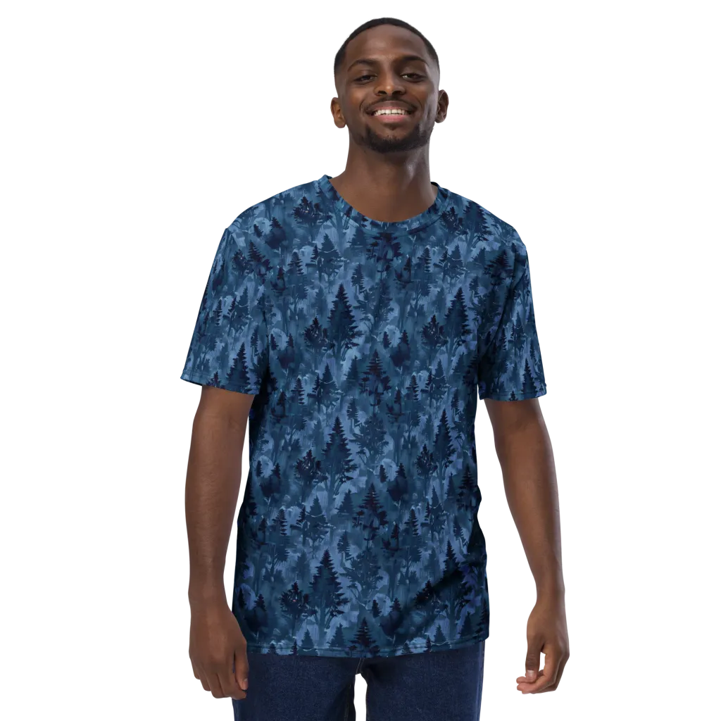 Midnight Timber on Men's Crew Neck T-Shirt — Front