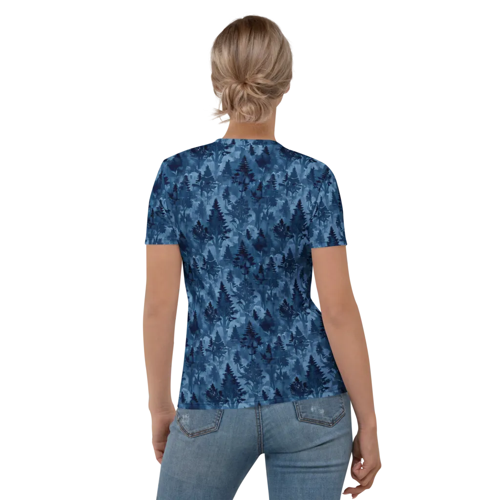 Midnight Timber on Women's Crew Neck T-Shirt — Back