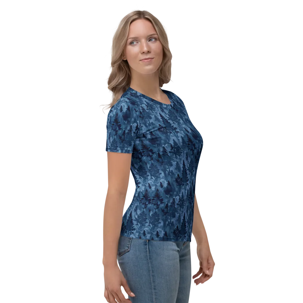Midnight Timber on Women's Crew Neck T-Shirt — Right