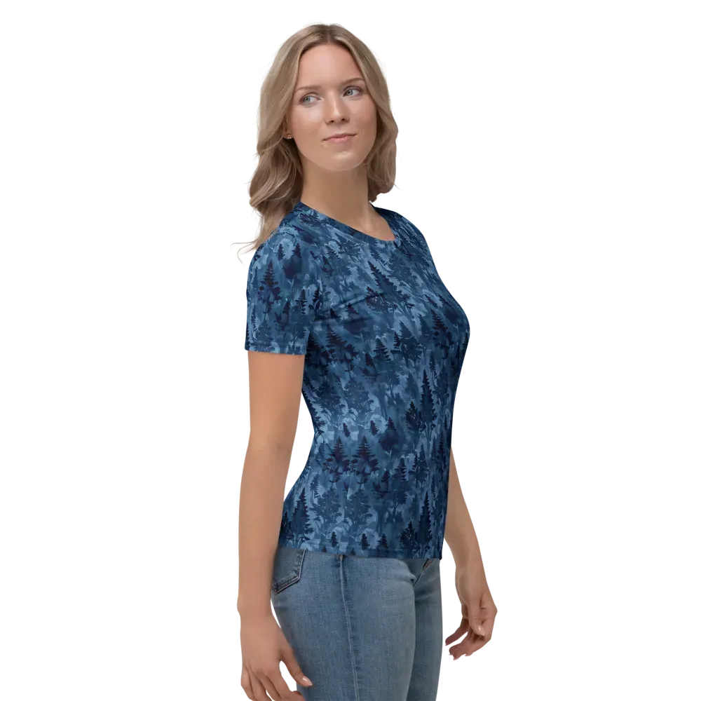 Midnight Timber on Women's Crew Neck T-Shirt — Right