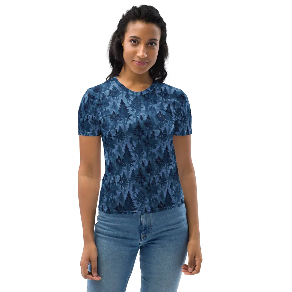 Midnight Timber on Women's Crew Neck T-Shirt — Front