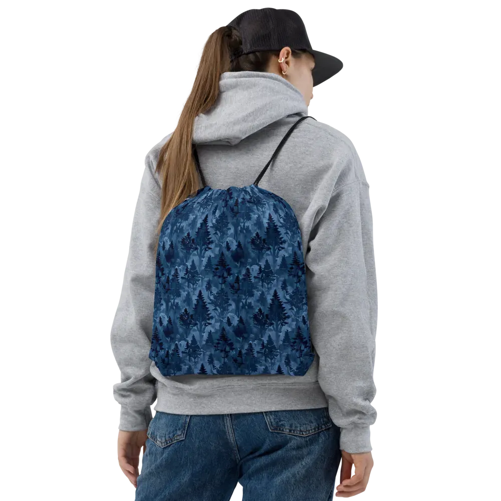 Midnight Timber on Drawstring Bag — Front