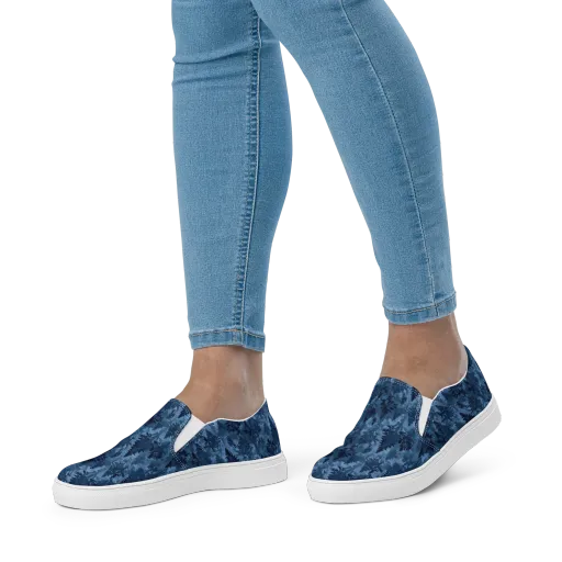 Midnight Timber on a Women's Slip-On Canvas Shoes