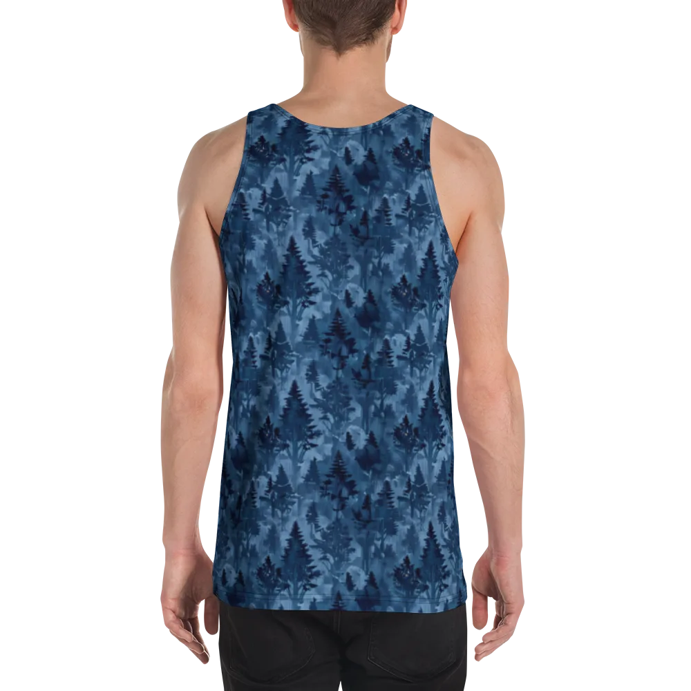 Midnight Timber on Men's Tank Top — Back
