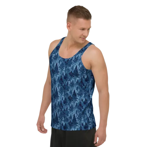 Midnight Timber on a Men's Tank Top