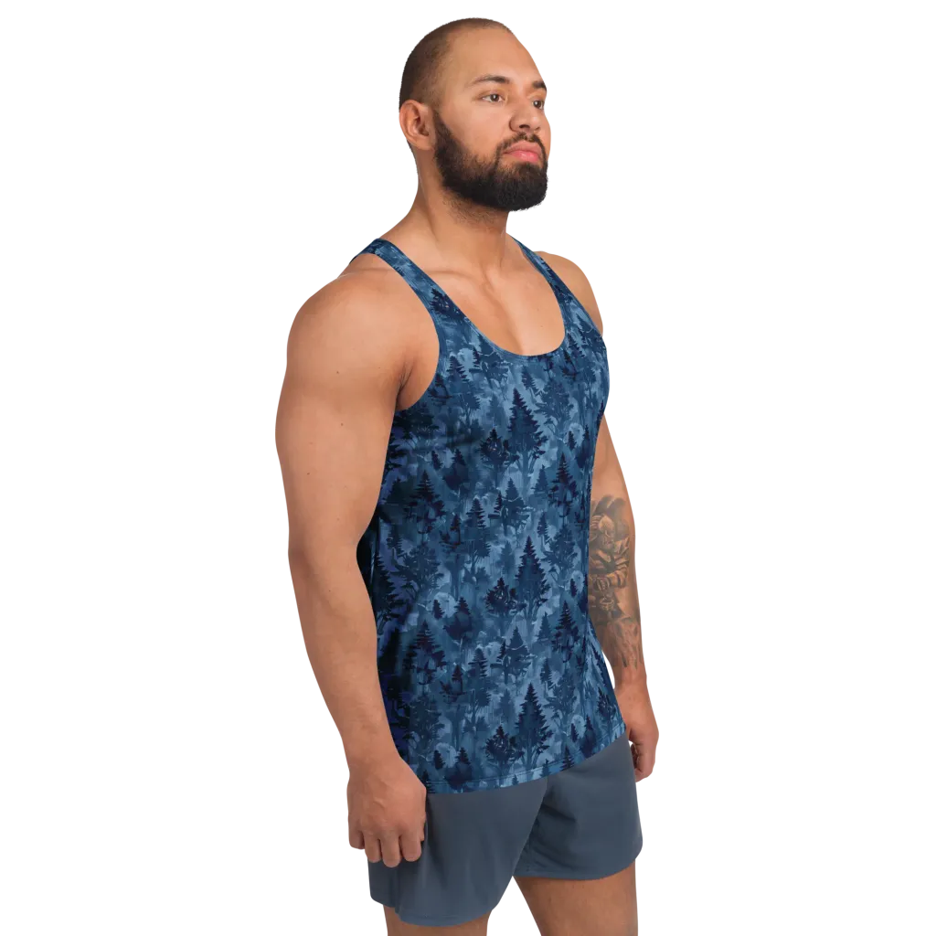 Midnight Timber on Men's Tank Top — Right Front