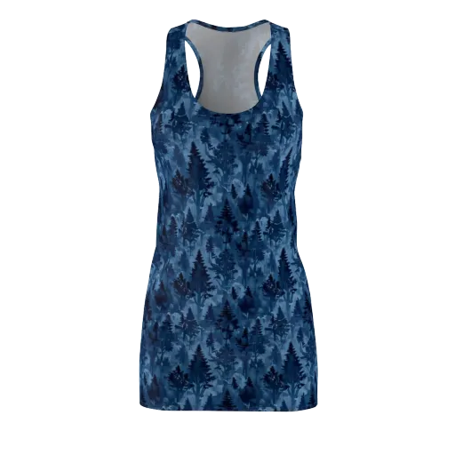 Midnight Timber on a Racerback Dress
