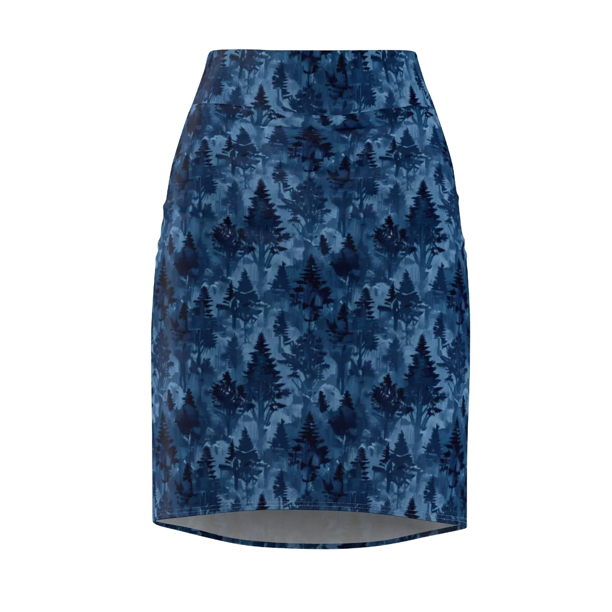 Midnight Timber on Pencil Skirt — Front
