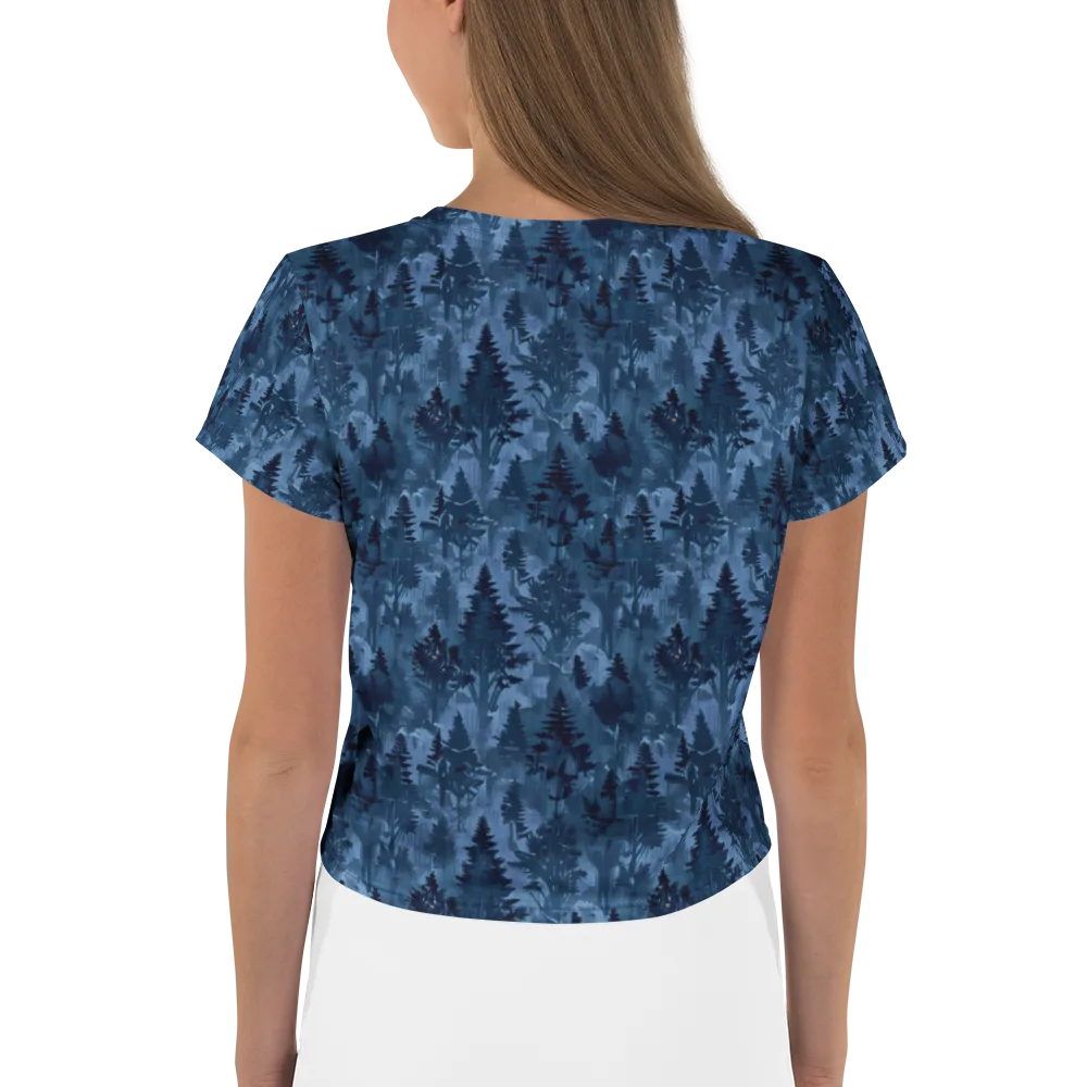 Midnight Timber on Crop Tee — Back