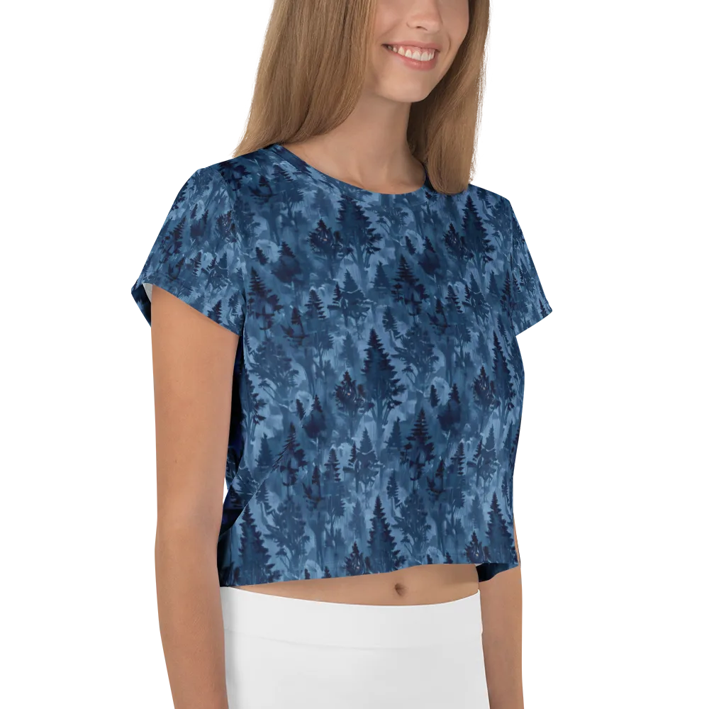 Midnight Timber on Crop Tee — Right