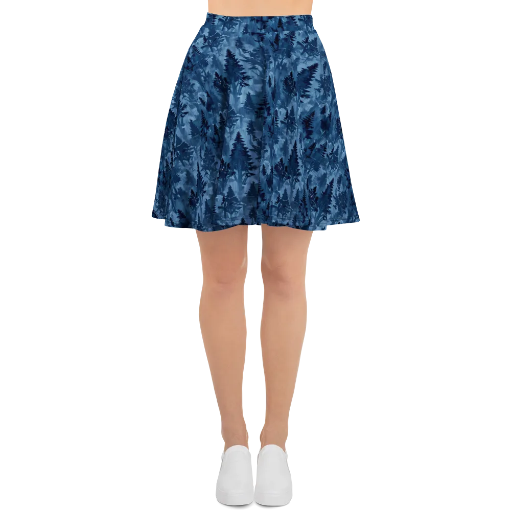 Midnight Timber on Skater Skirt — Front