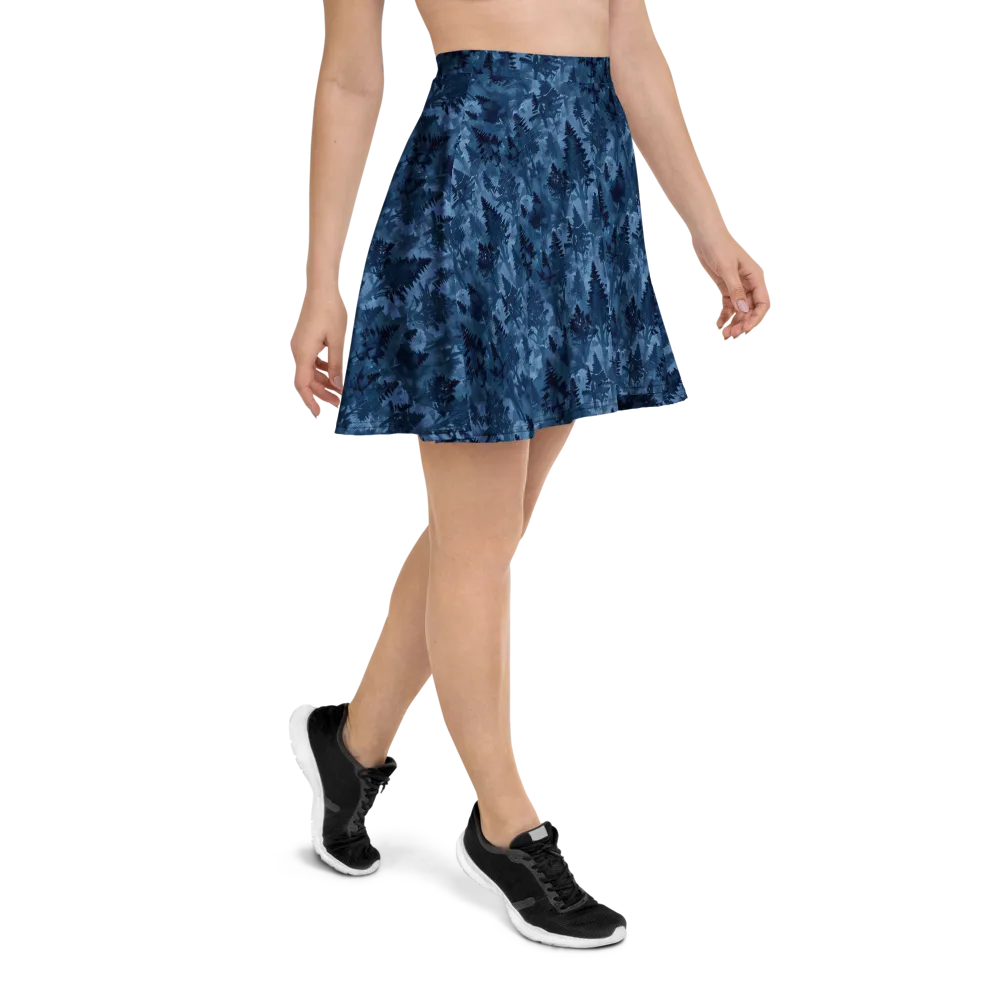 Midnight Timber on Skater Skirt — Right