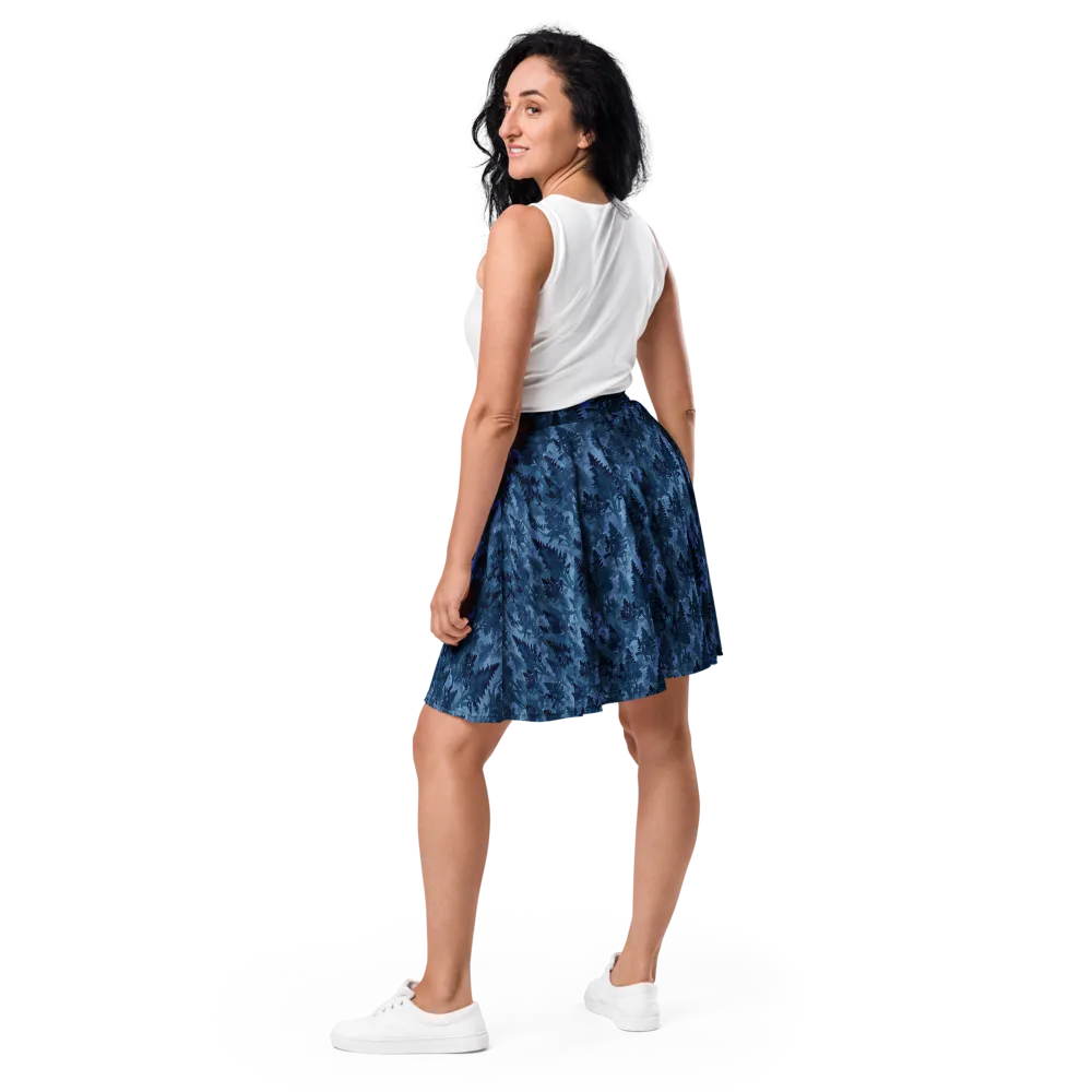 Midnight Timber on Skater Skirt — Back