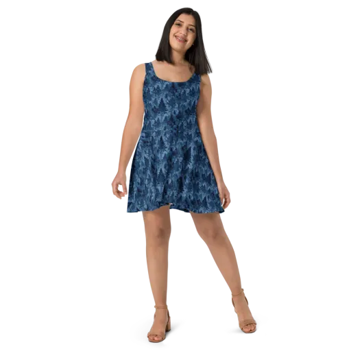 Midnight Timber on a Skater Dress