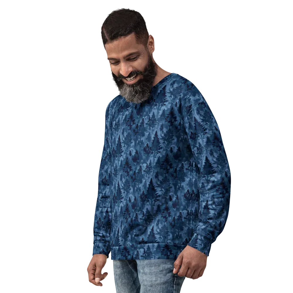 Midnight Timber on Sweatshirt — Left Front