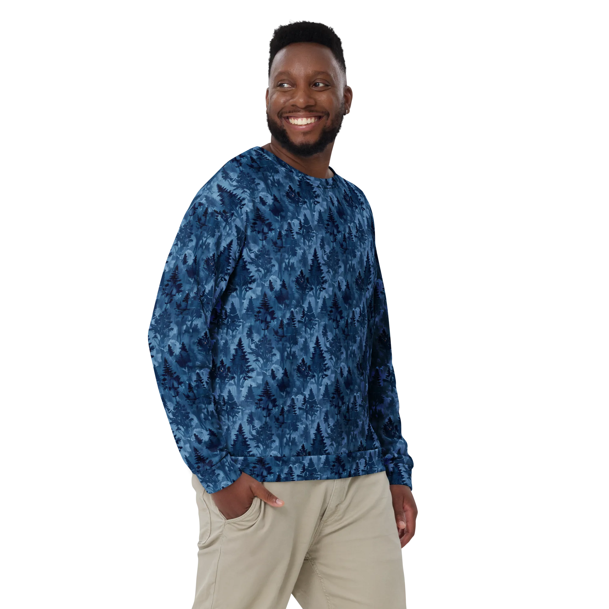 Midnight Timber on Sweatshirt — Front