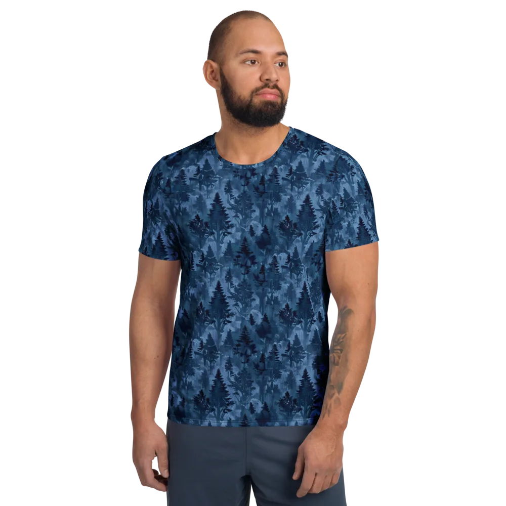 Midnight Timber on Men's Athletic T-Shirt — Front