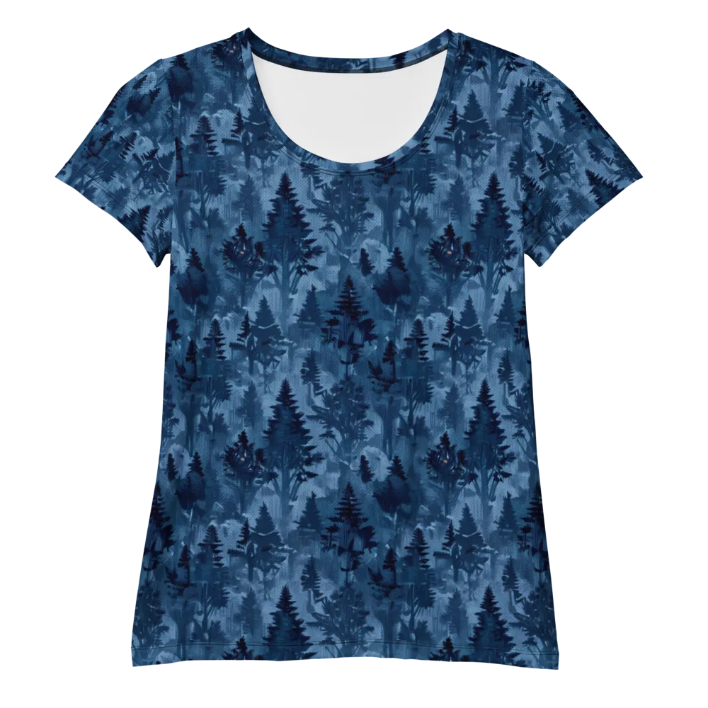 Midnight Timber on Women's Athletic T-Shirt — Front