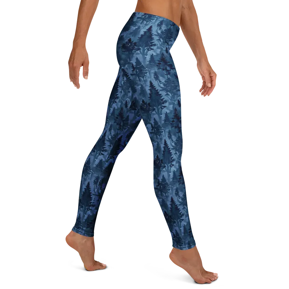 Midnight Timber on Leggings — Right