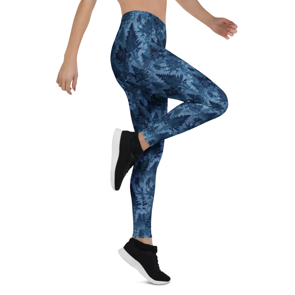 Midnight Timber on Leggings — Right