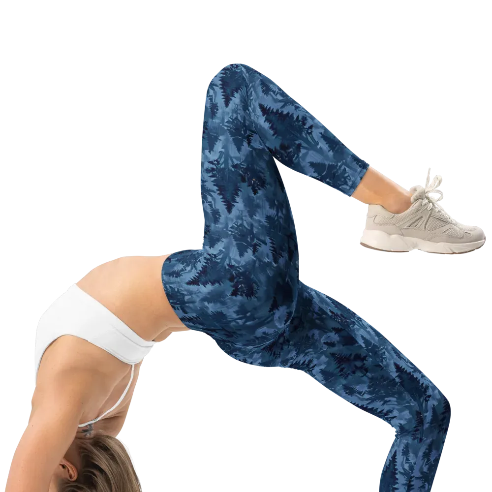 Midnight Timber on Leggings — Right