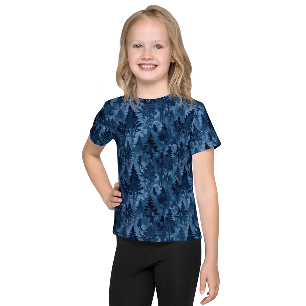 Midnight Timber on Kids Crew Neck T-Shirt — Front