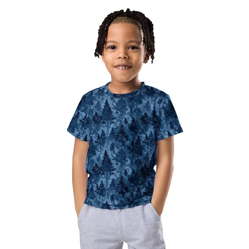 Midnight Timber on Kids Crew Neck T-Shirt — Front