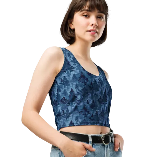 Midnight Timber on a Crop Top