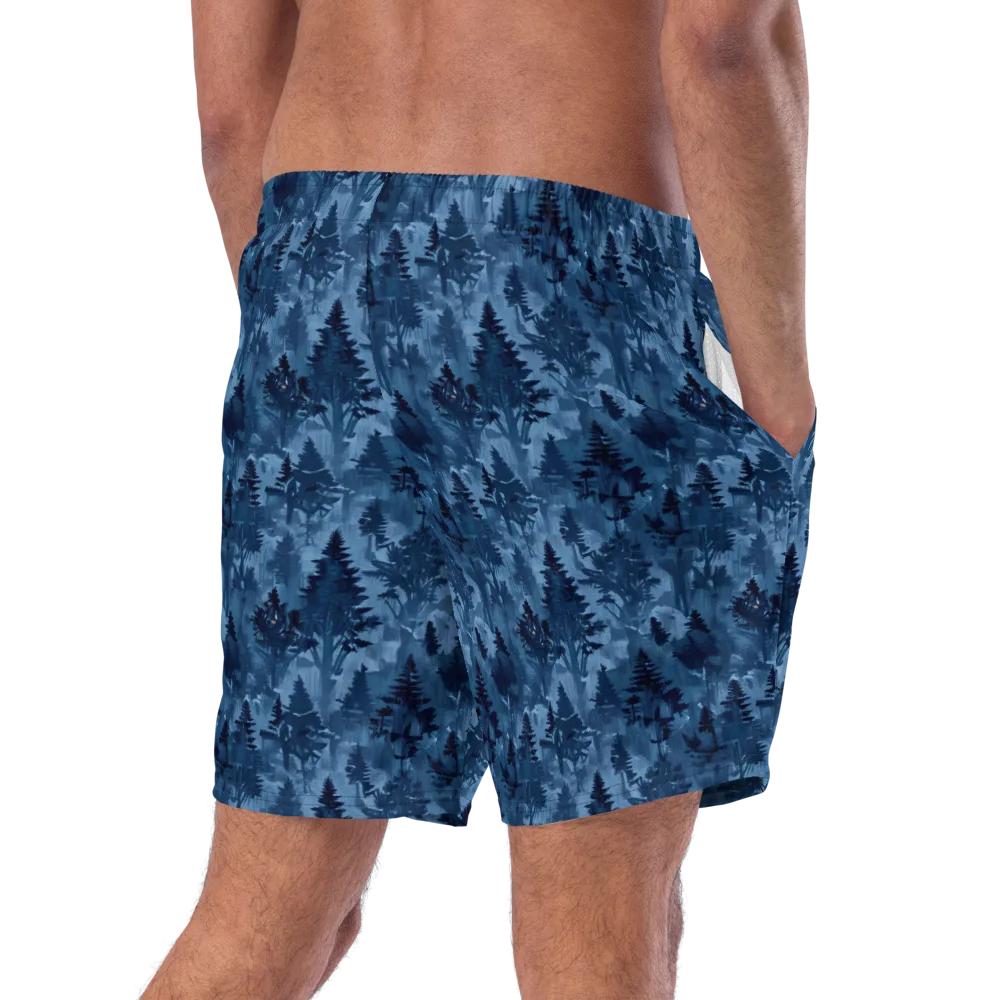 Midnight Timber on Swim Trunks — Right Back