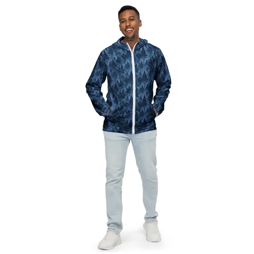 Midnight Timber on a Men's Windbreaker