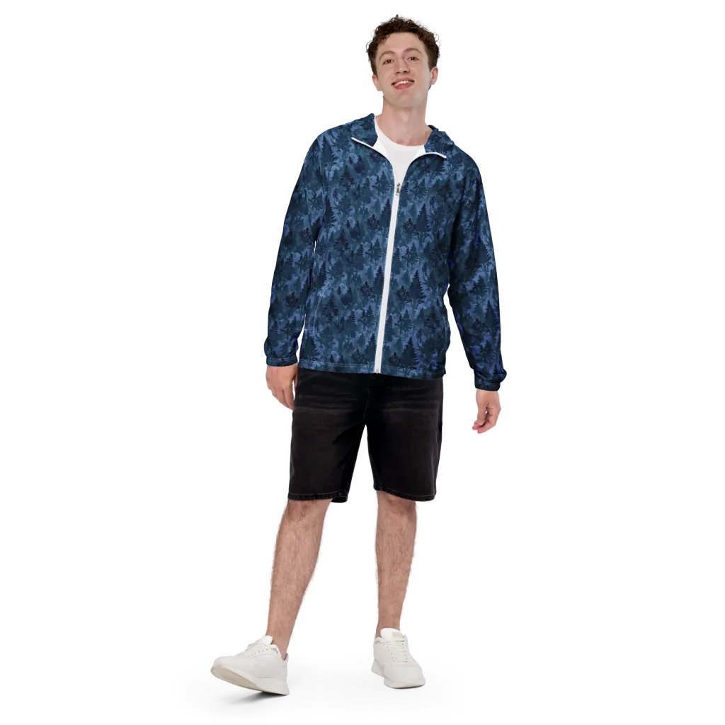 Midnight Timber on Men's Windbreaker — Front