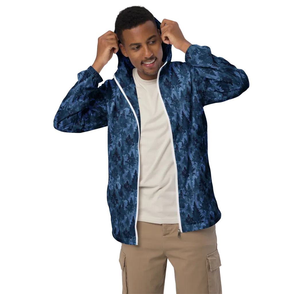 Midnight Timber on Men's Windbreaker — Front