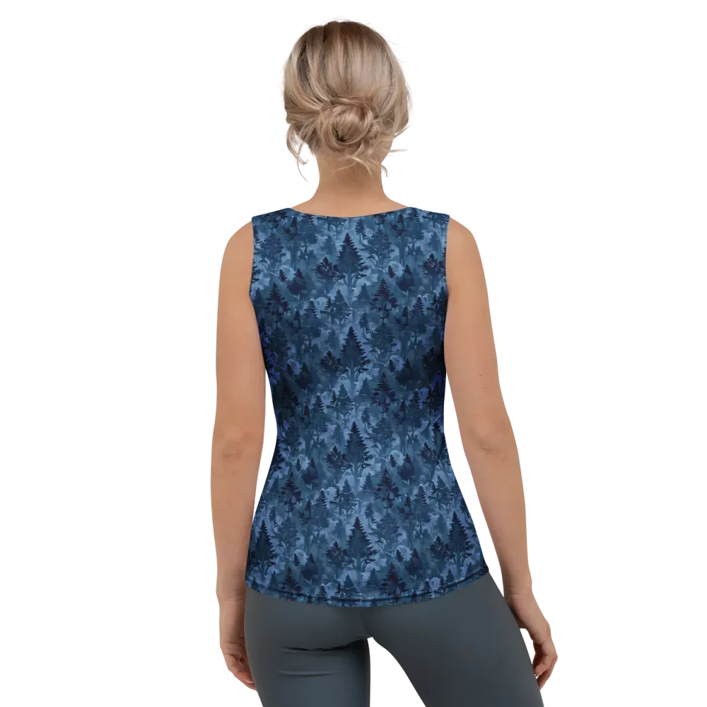 Midnight Timber on Women's Tank Top — Back