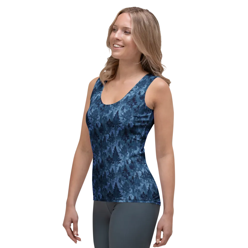 Midnight Timber on Women's Tank Top — Left Front