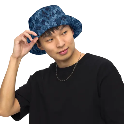 Midnight Timber on a Reversible Bucket Hat