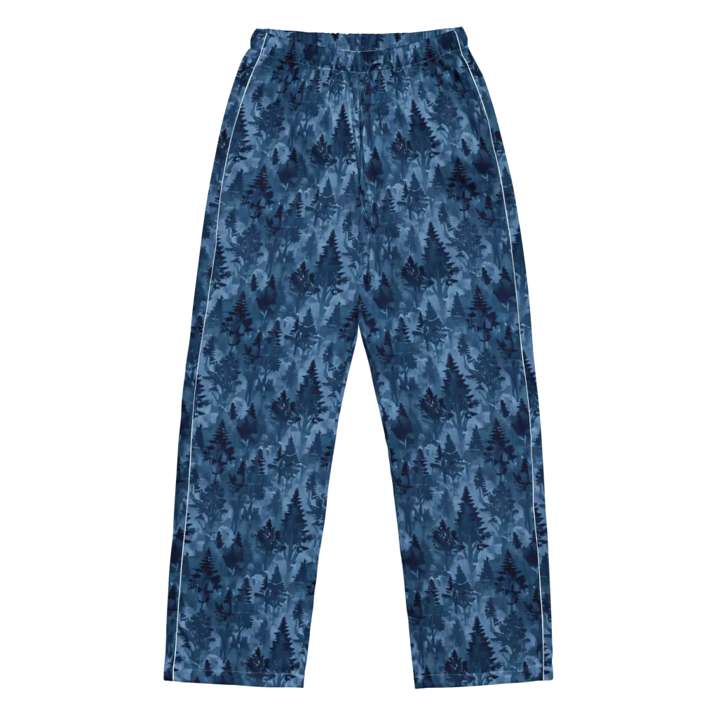 Midnight Timber on Women's Pajama Pants — Front