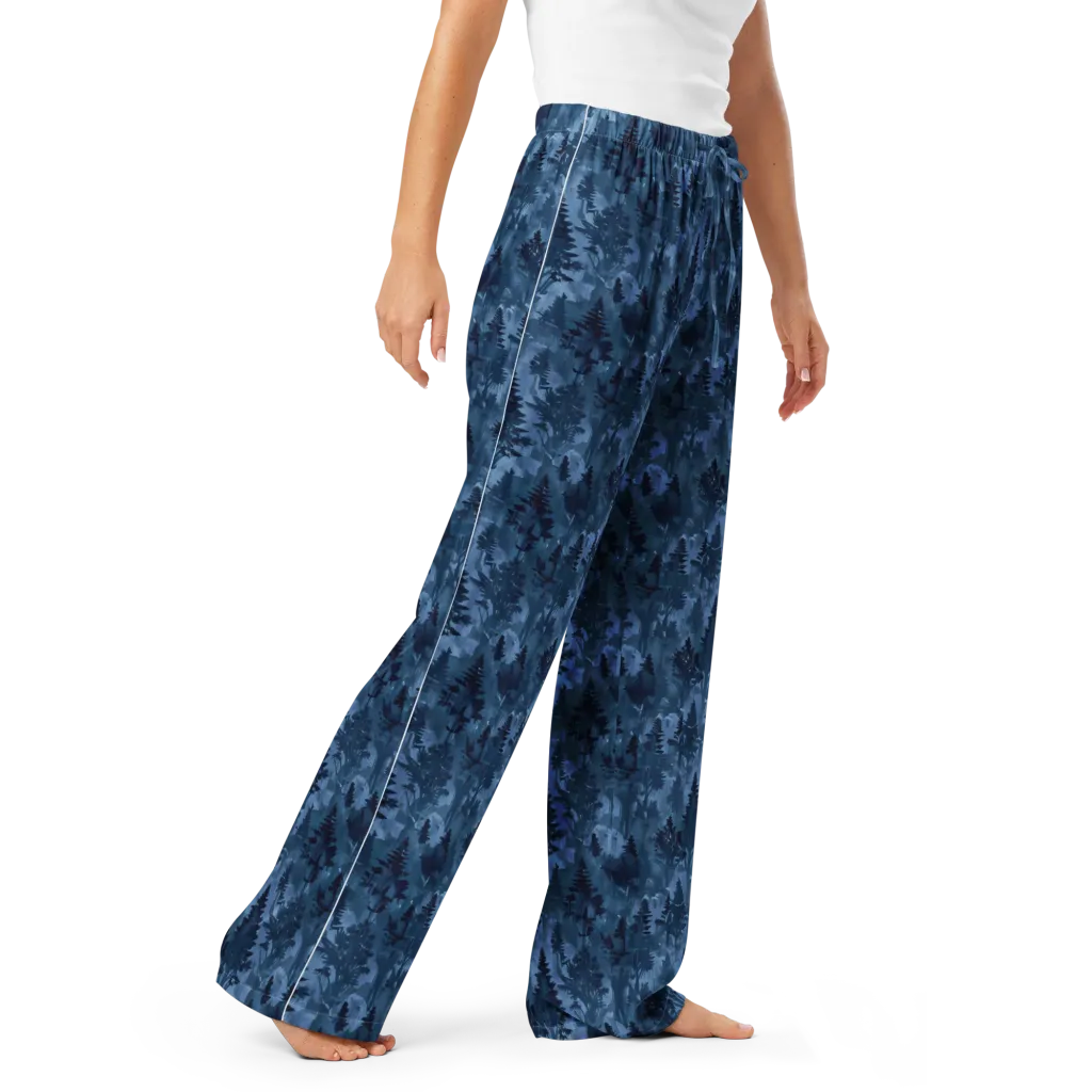 Midnight Timber on Women's Pajama Pants — Right Front