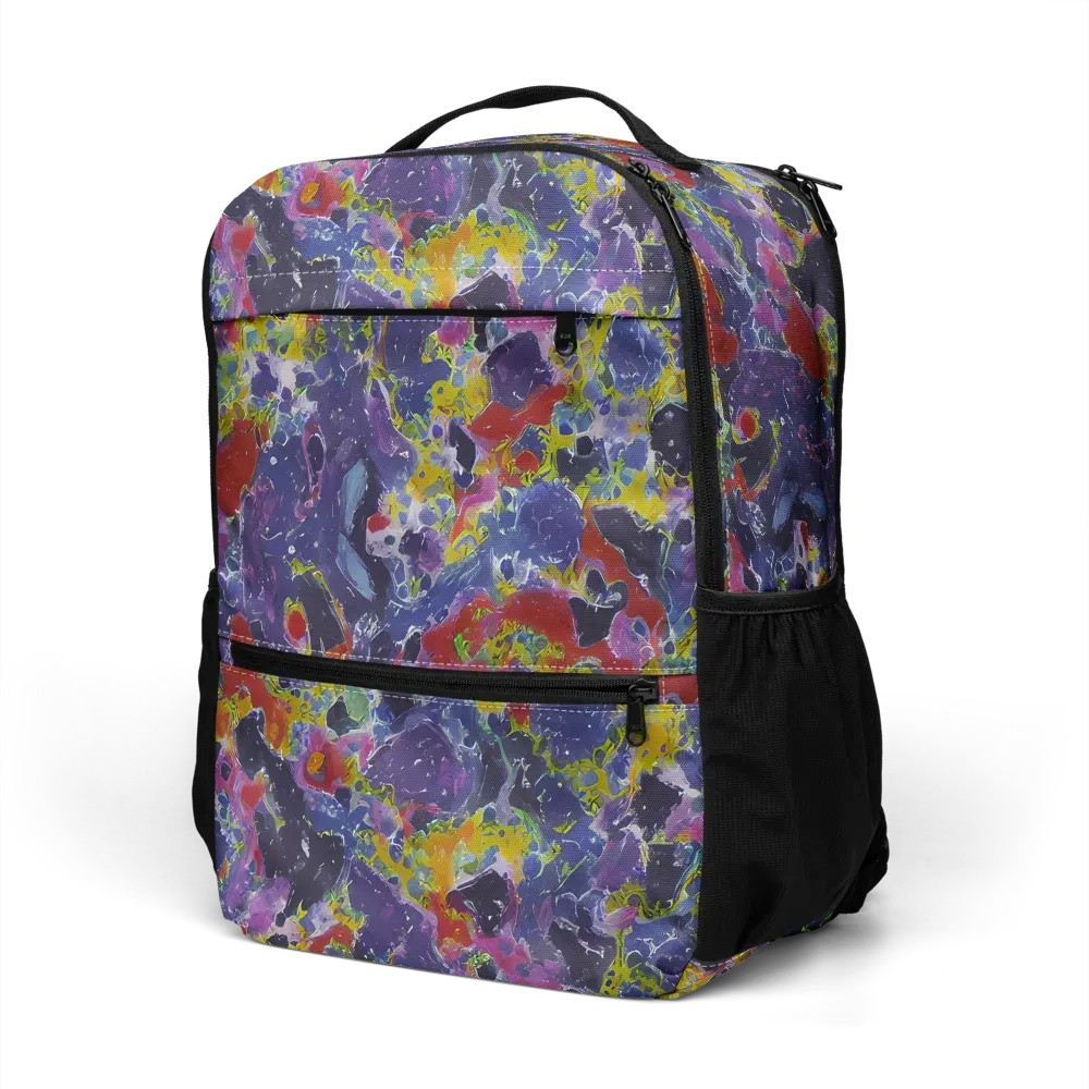 Purple Frequency on Utility Backpack — Left Front