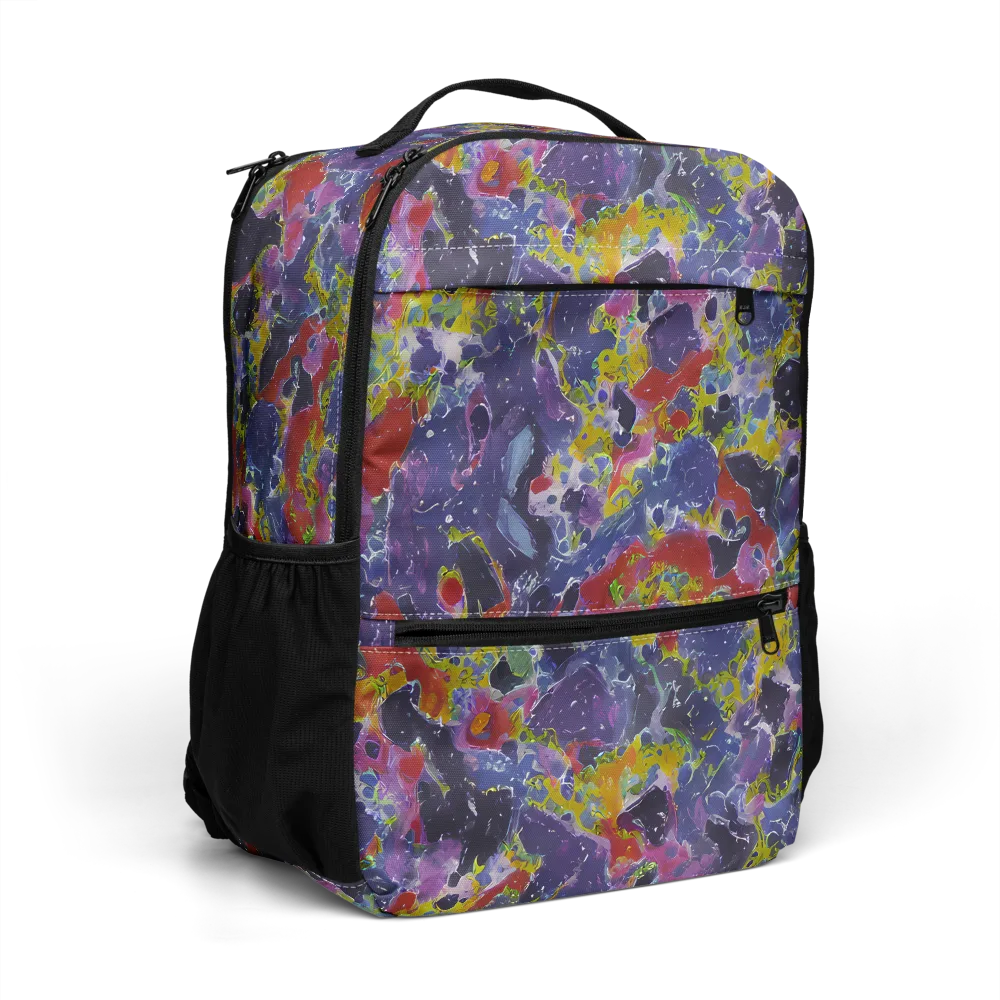 Purple Frequency on Utility Backpack — Right Front