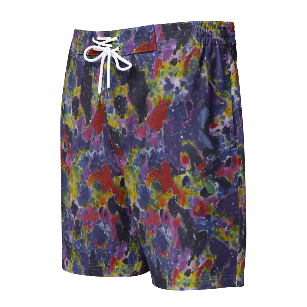 Purple Frequency on Men's Board Shorts — Front