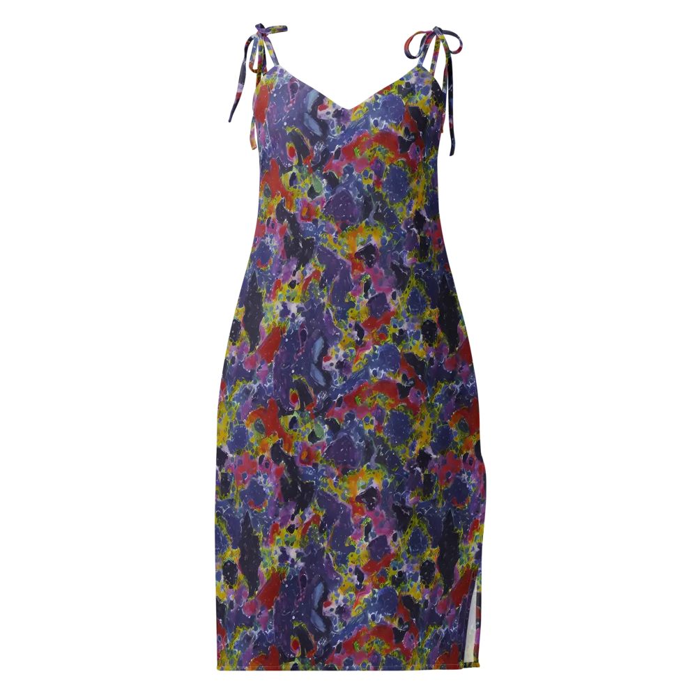 Purple Frequency on Slip Dress — Front