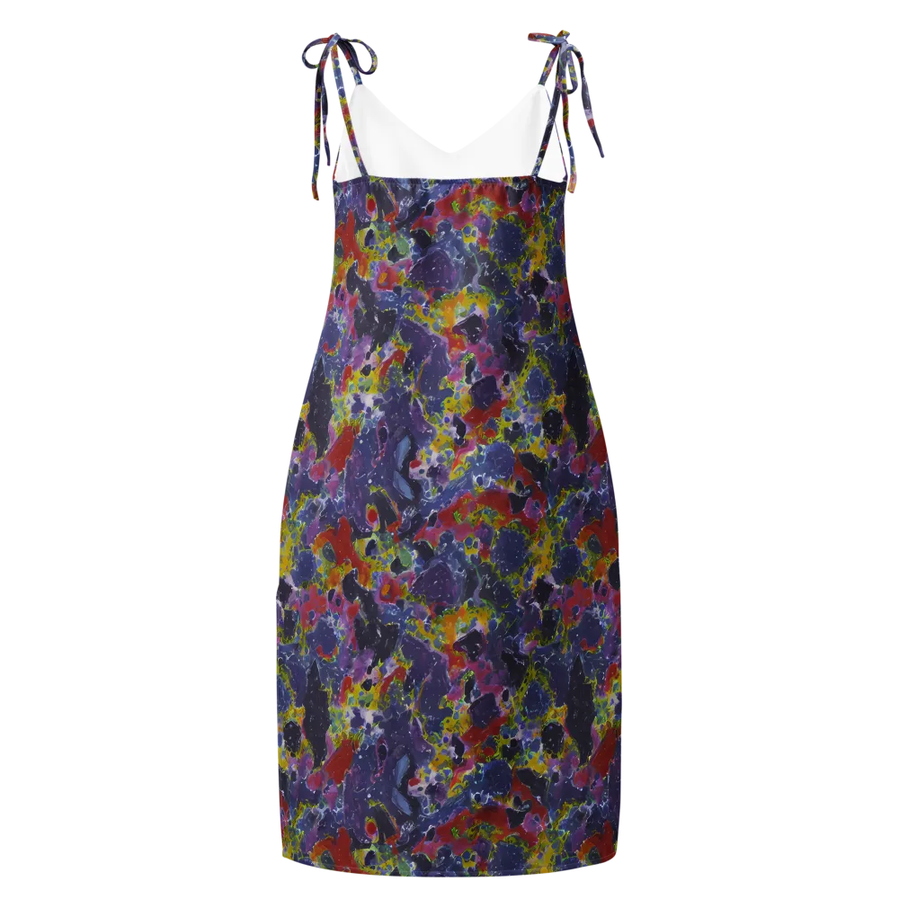 Purple Frequency on Slip Dress — Back