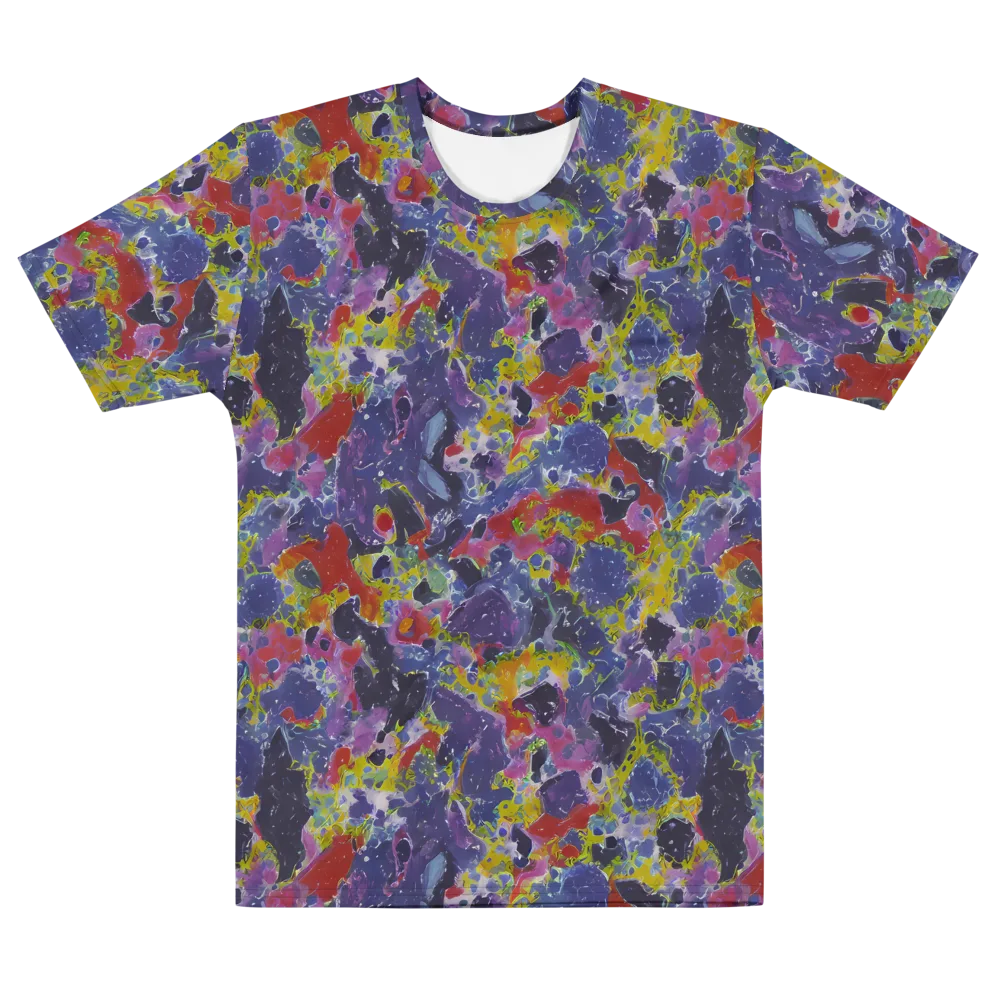 Purple Frequency on Men's Cotton Crew Neck T-Shirt — Front