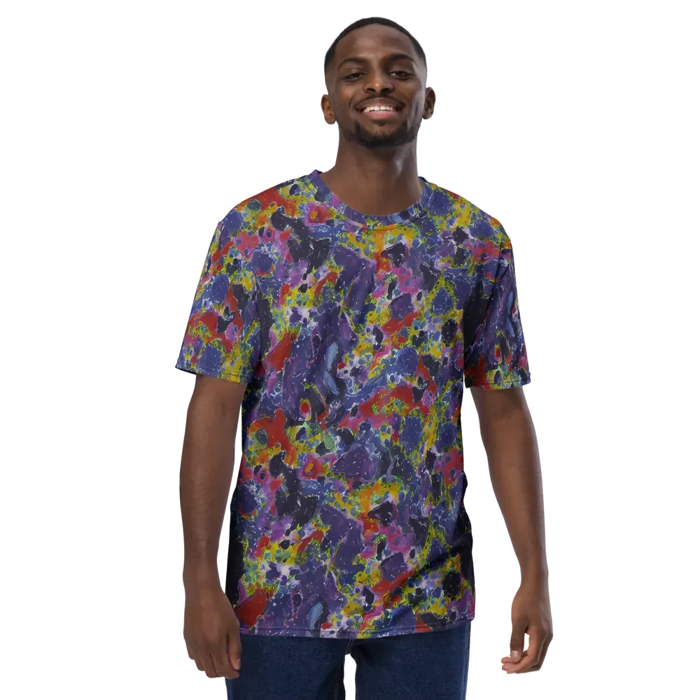 Purple Frequency on Men's Crew Neck T-Shirt — Front