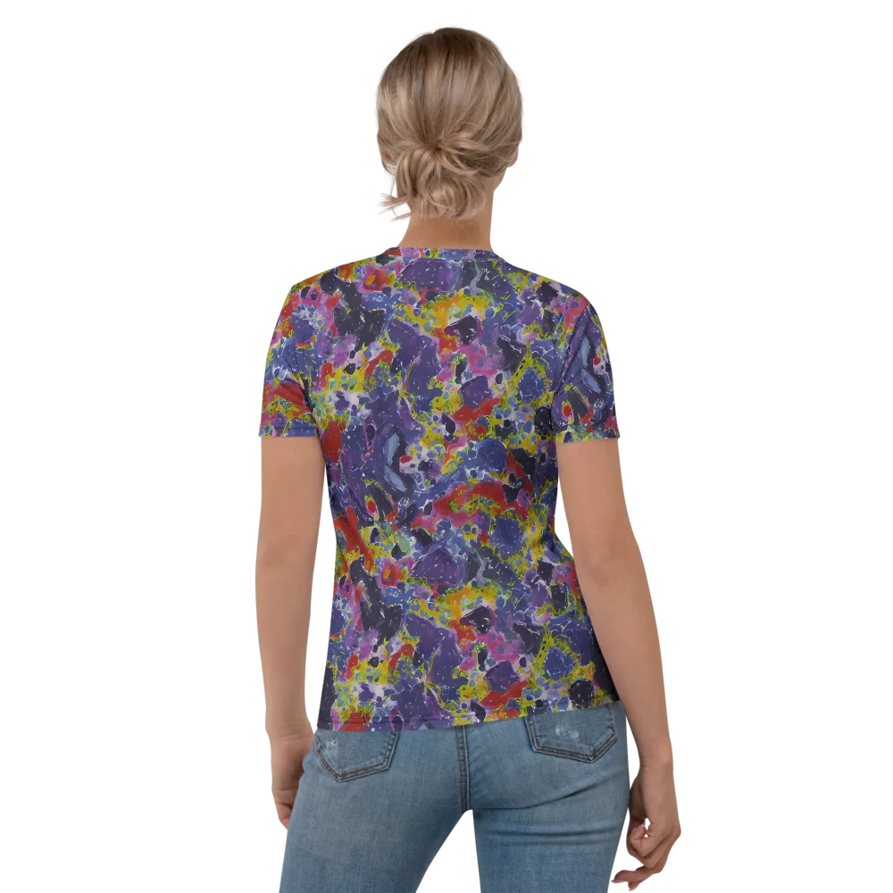 Purple Frequency on Women's Crew Neck T-Shirt — Back