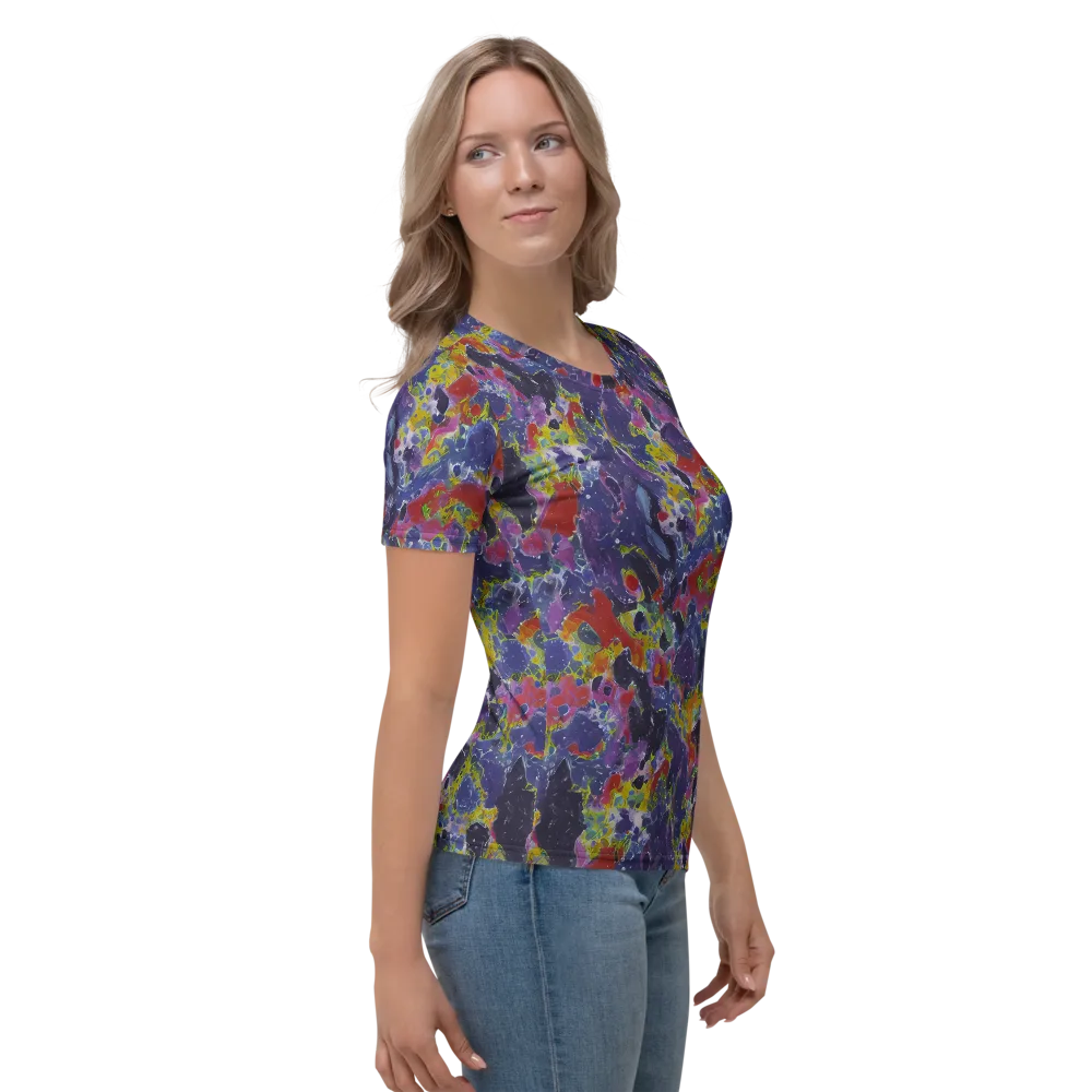 Purple Frequency on Women's Crew Neck T-Shirt — Right